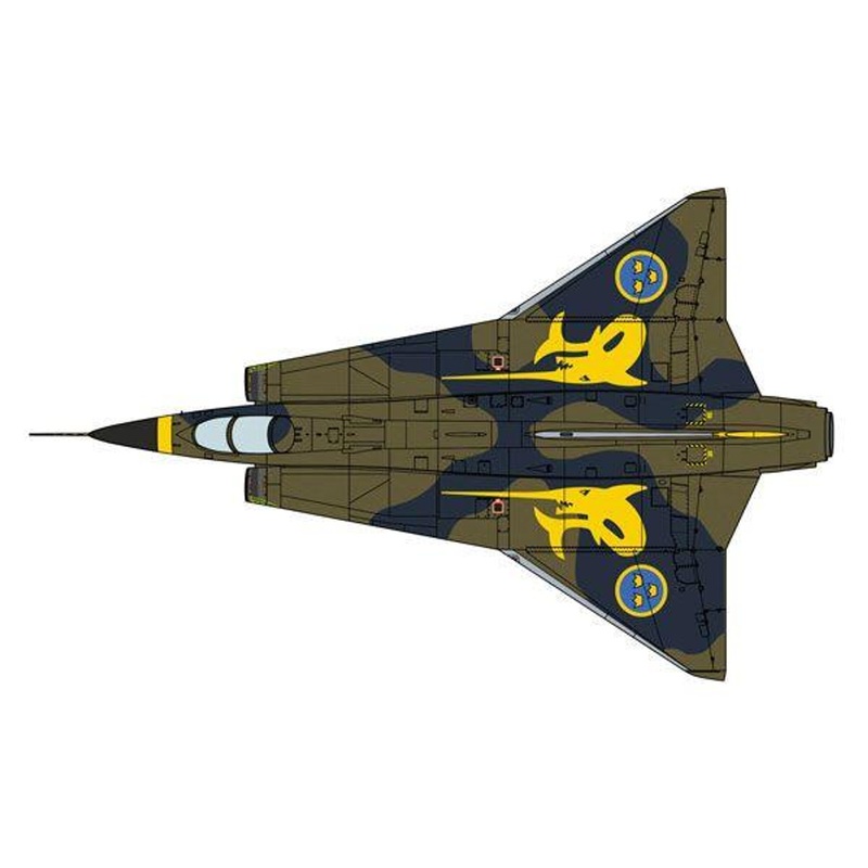 Hasegawa 1/48 J35J Draken F10 Fighter Wing Special Marking Plastic Model