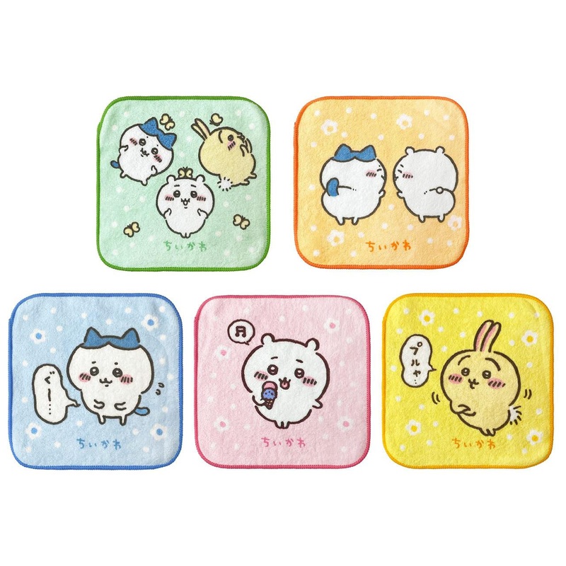 Marushin Chiikawa Mini Towel 5 Pieces Fluffy Life
