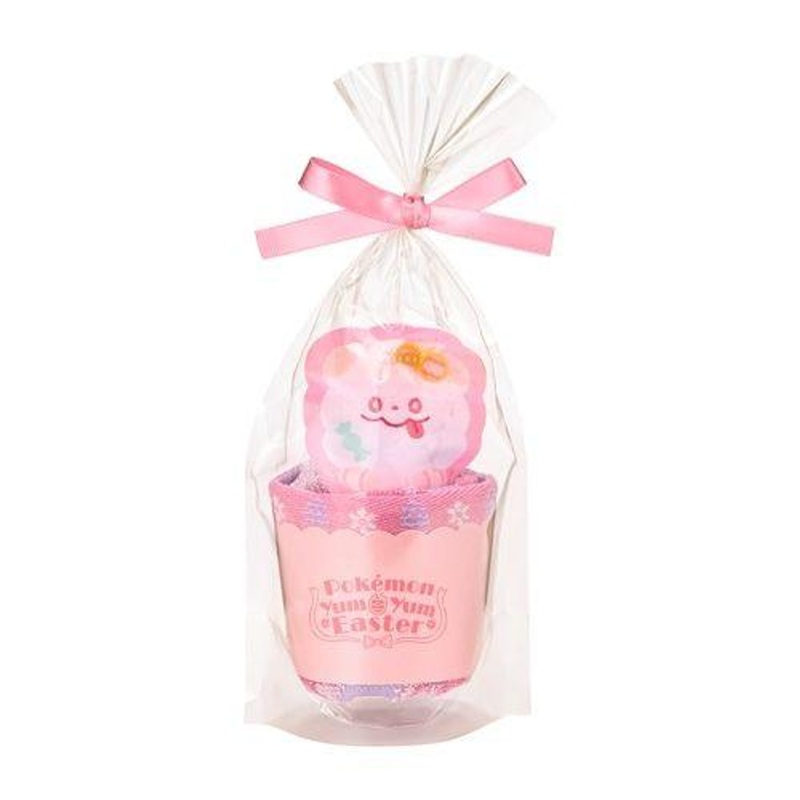 Pokemon Center Original Cupcake Style Hand Towel Swirlix (Pokemon Yum Yum Easter)