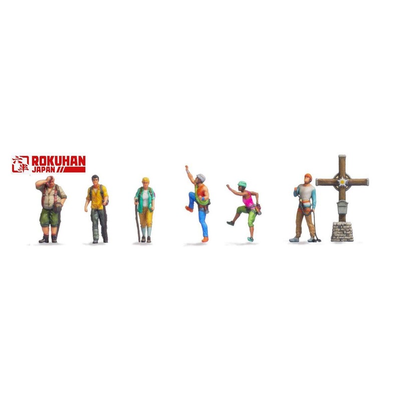 Rokuhan S206 1/220 Model People ‘Climbers and the Cross’ (Z scale)