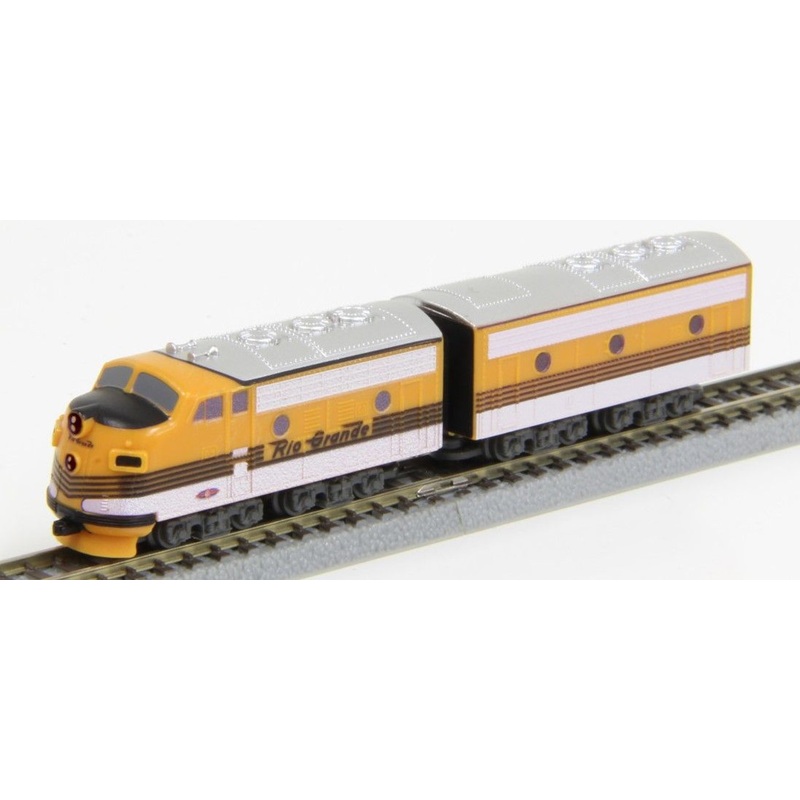 Rokuhan ST012-3 Z Shorty EMD F7 D&RGW 2 Cars Set (Z Scale)