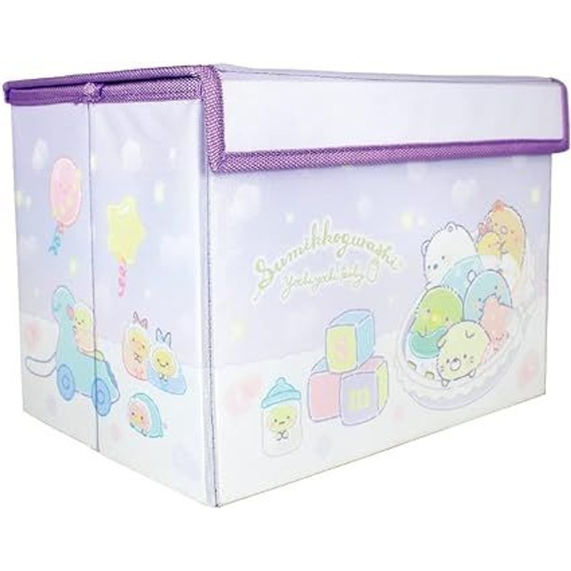 T’s Factory Sumikko Gurashi Folding Storage Box With Lid Purple – Sumikko Baby