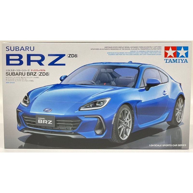Tamiya Sports Car 1/24 Subaru BRZ (ZD8) Plastic Model