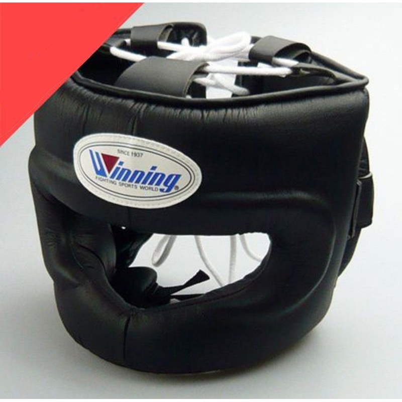 Winning Boxing Headgear FG-5000 Size M Full Face Type Black (Made in Japan)