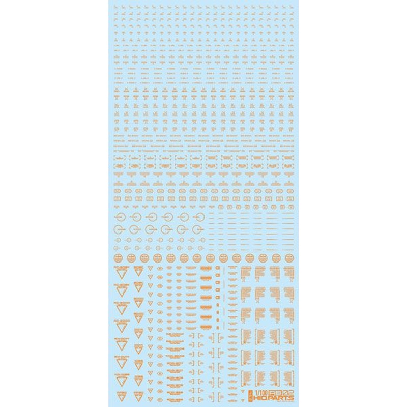 HiQparts 1/100 One Color Orange RB02 Caution Decal