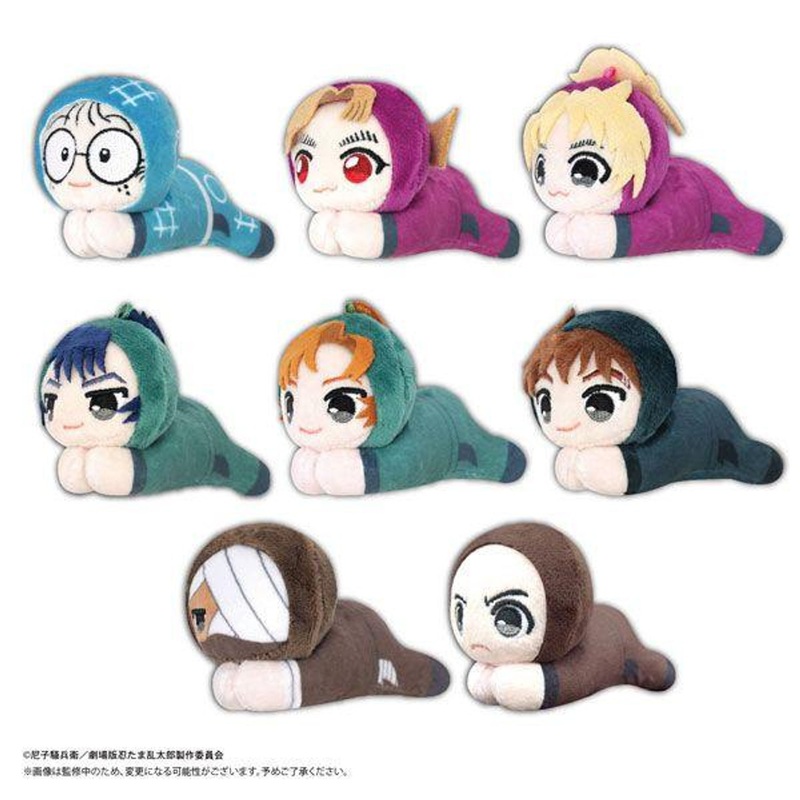 Max Limited Theatrical Version Nintama Rantaro Dokutake Ninja Corps Strongest Strategist Hagu Character Collection Plush Toy (BOX 8 Pcs.)