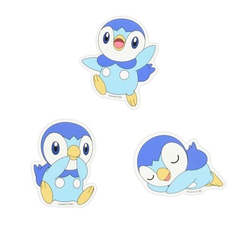 Pokemon Center Original Phone Case Stickers Piplup (3 Stickers)