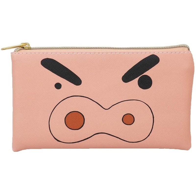SK JAPAN Crayon Shin-chan Flat Pouch Face Buriburizaemon