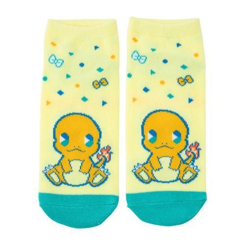 Pokemon Center Original Short Socks Psycho Soda Refresh Charmander (23-25 cm)