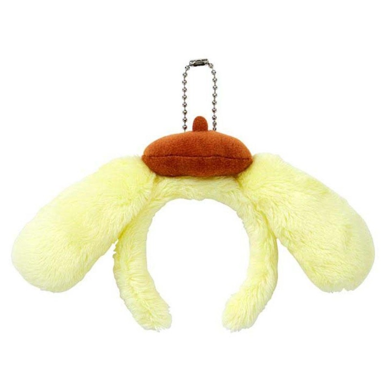 Sanrio PN Mini Sparkling Headband Keychain PomPom Purin