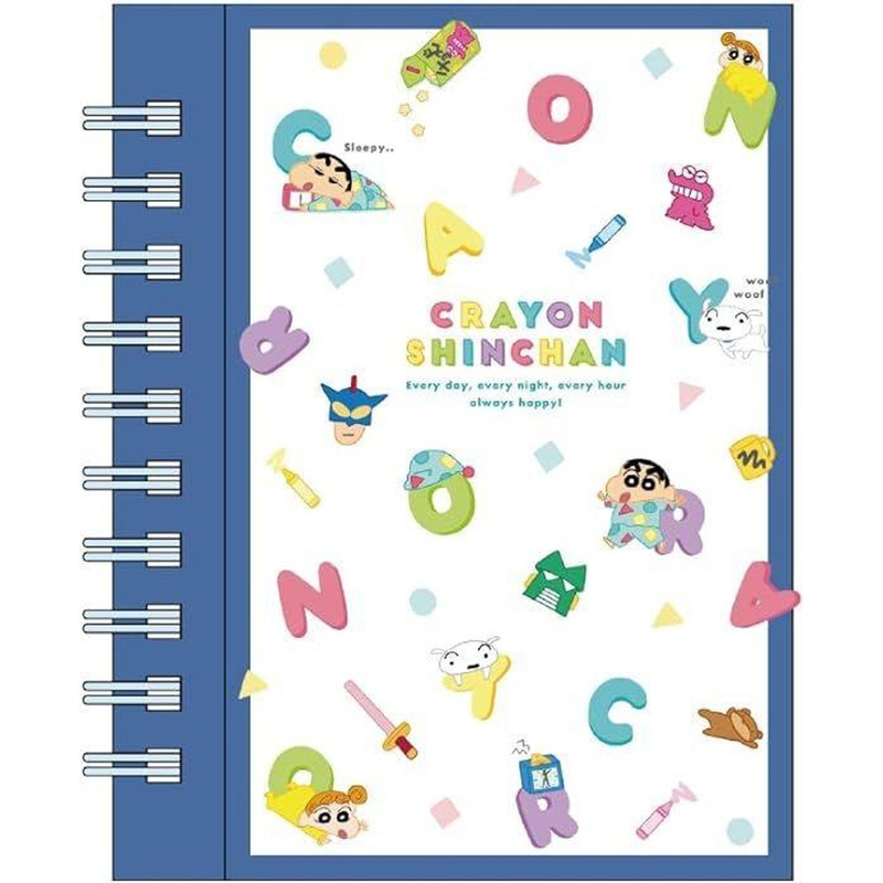 T’s Factory Crayon Shin-chan Mini Ring Memo with Magnet Alphabet Pajama
