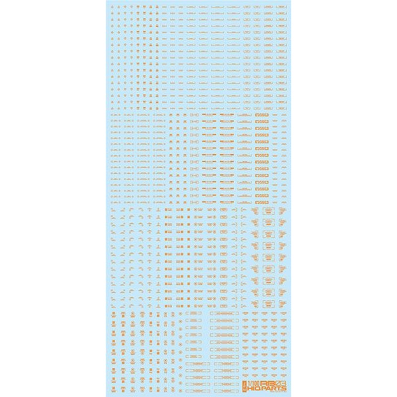 HiQparts 1/100 RB03 Dashboard Decals One Color Orange