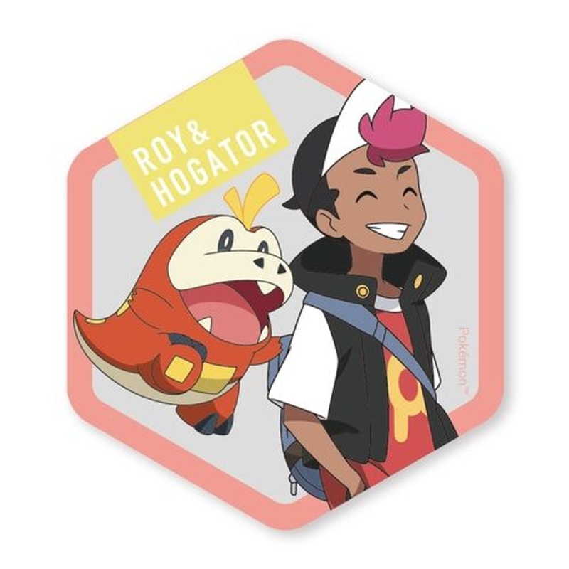 Pokemon Center Original Honeycomb Acrylic Magnet Roy & Fuecoco