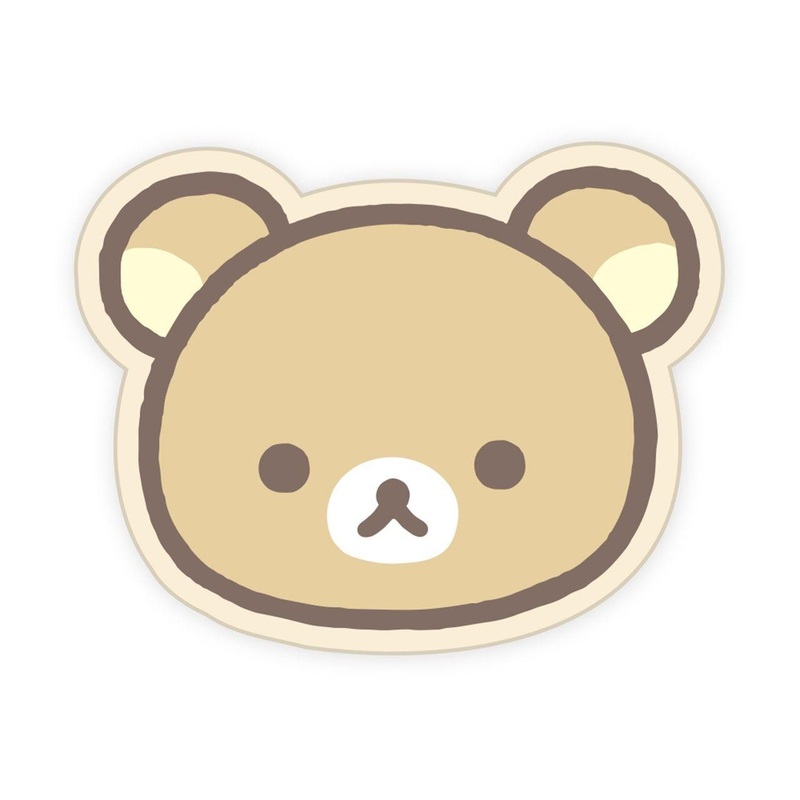 T’s Factory Rilakkuma Fluffy Embroidery Sticker Face