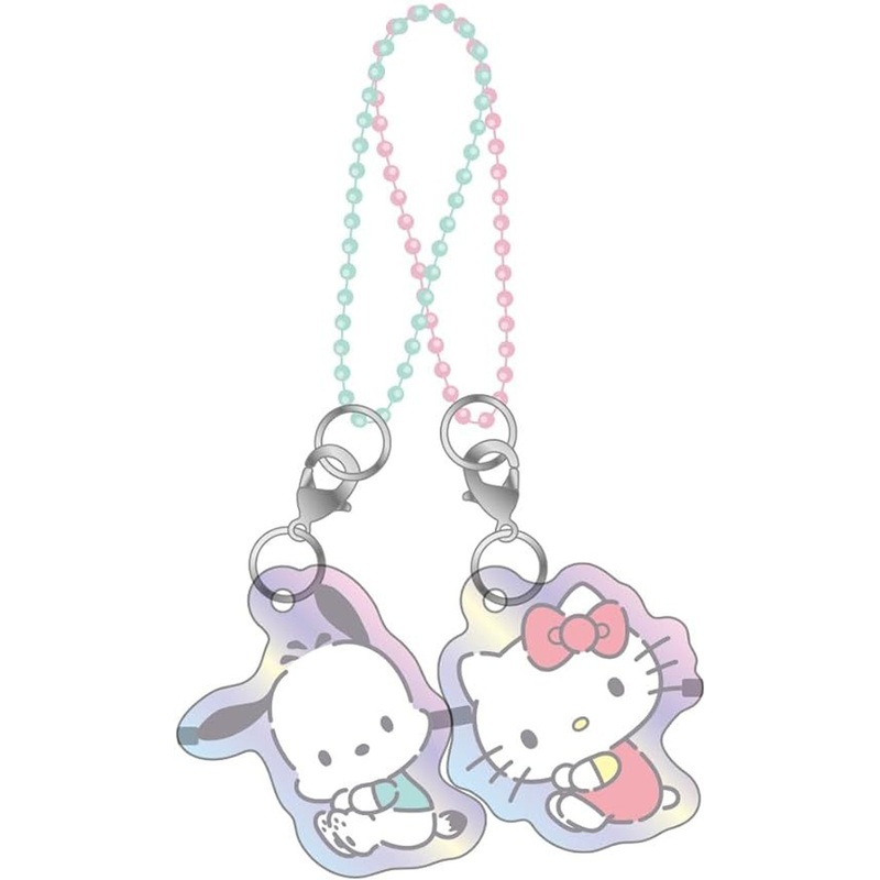 T’s Factory Sanrio Aurora Pair Acrylic Keychain Pochacco / Hello Kitty