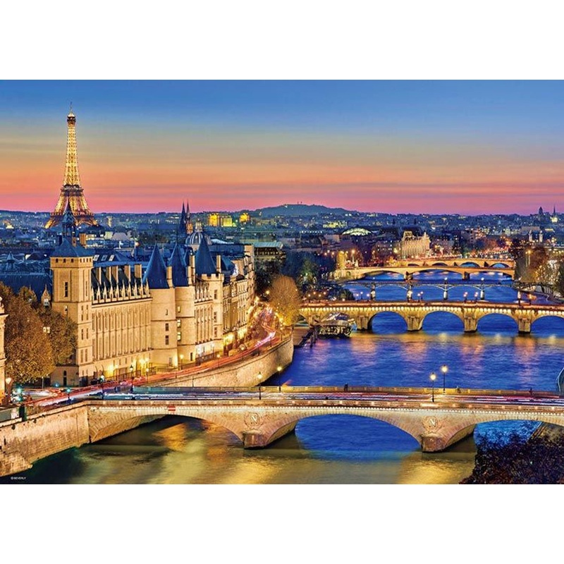 Beverly 66-211 Jigsaw Puzzle Seine River at Dusk (600 Pieces)