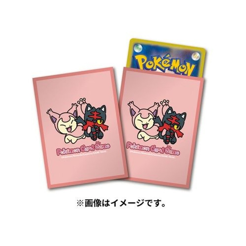 Pokemon Card Game TCG Deck Sleeves Litten & Skitty