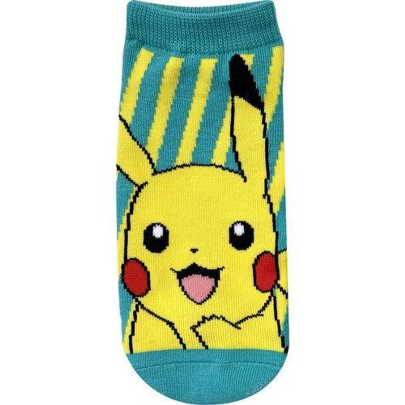 Pokemon Center Character Socks Pikachu Stripe (23-25cm)