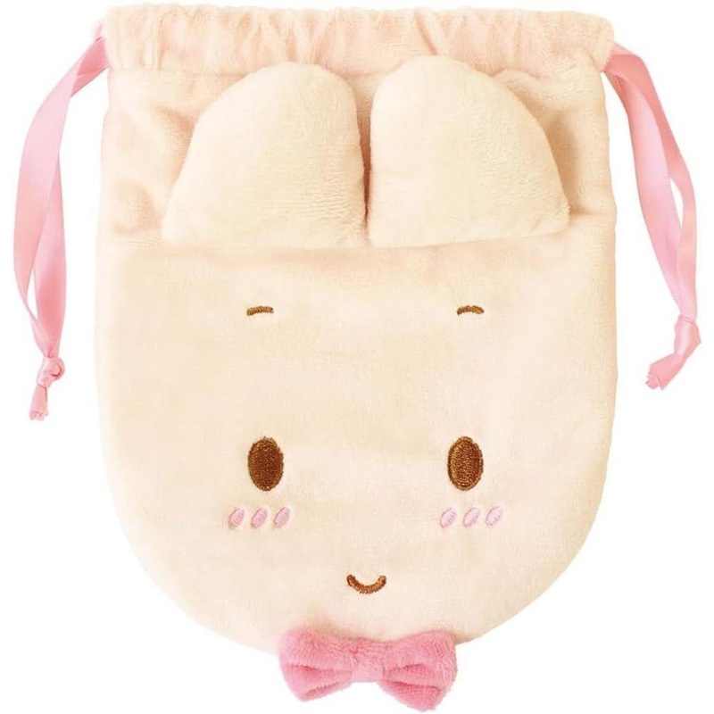 T’s Factory Sanrio Plushie Drawstring Bag Maron Cream