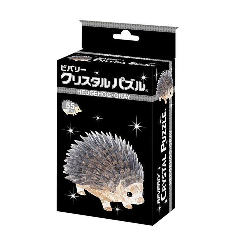 Jigsaw Puzzle Hedgehog Gray Crystal Puzzle (55 Pieces)