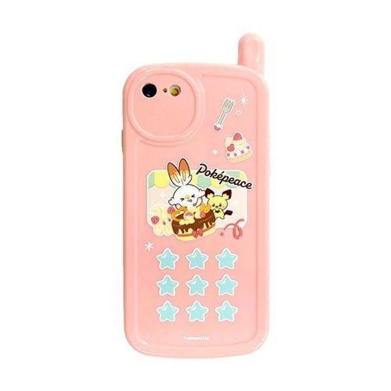 Pokemon Center Original Retro-Style Phone Case for iPhone 7/8 Pichu Scorbunny Alcremie