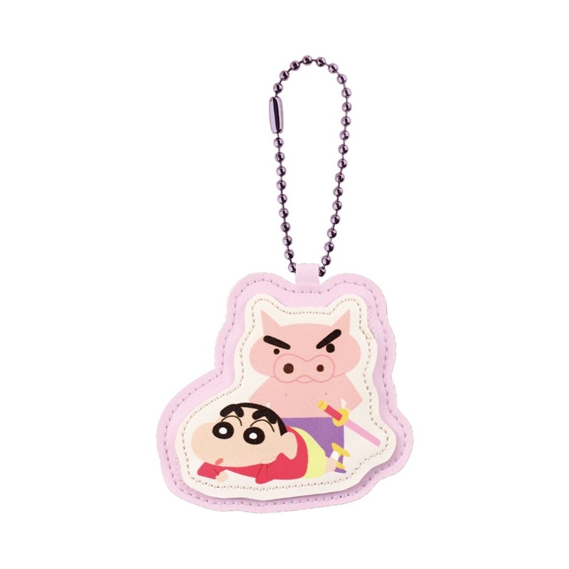 T’s Factory Crayon Shin-chan Name Tag Keychain Buriburizaemon and Shin-chan