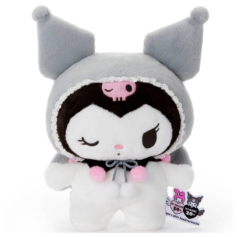 Takara Tomy Sanrio Pyokorin Plush Toy Kuromi (20th Anniversary)