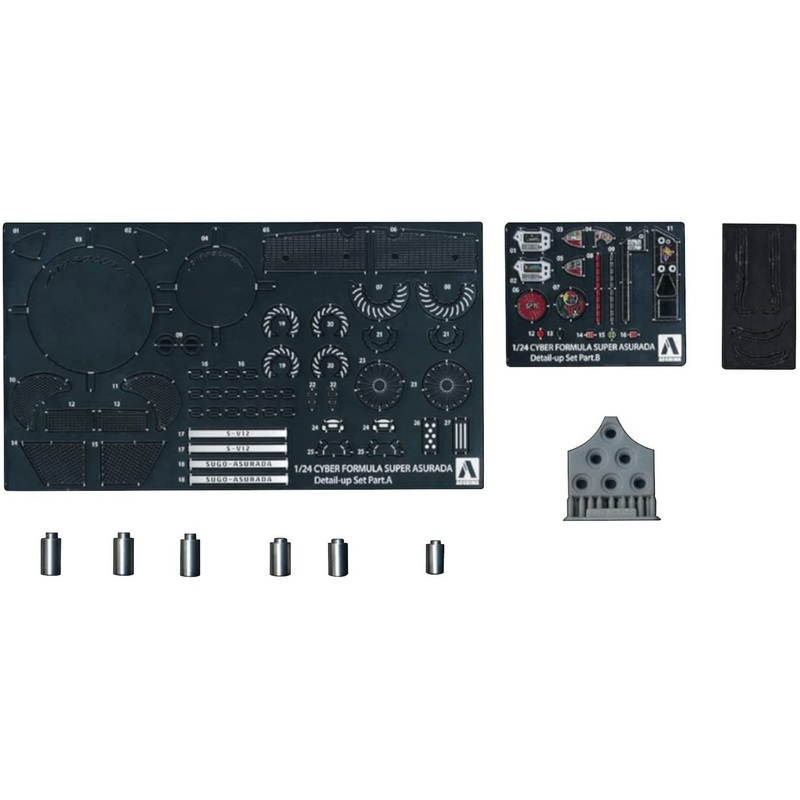 Aoshima Cyber Formula 1/24 Super Asurada 01 Detail Up Parts