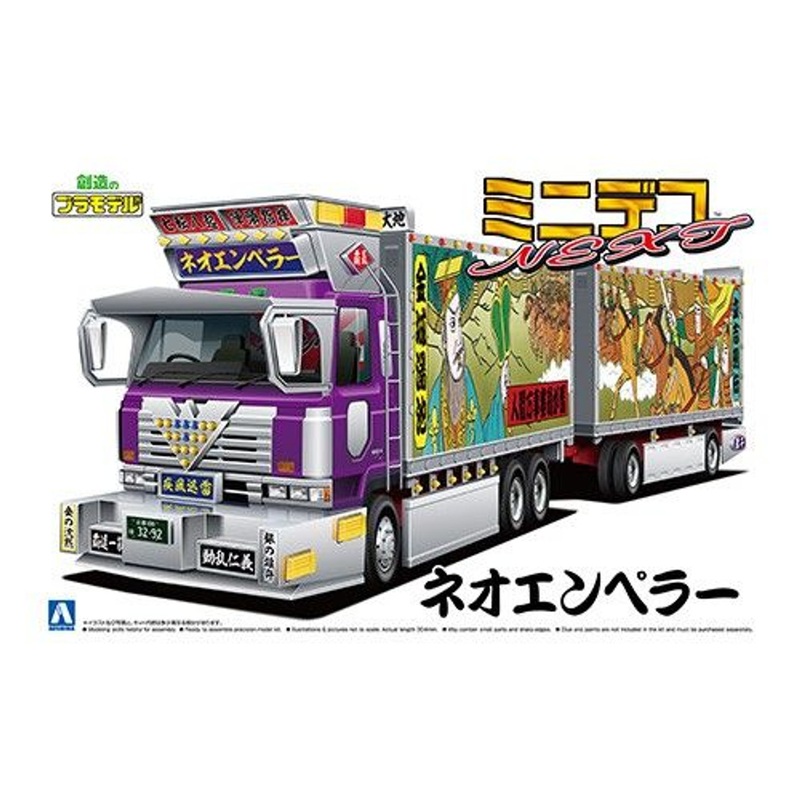 Aoshima Decoration Truck 1/64 Mini Deco NEXT No.8 Neo Emperor Plastic Model