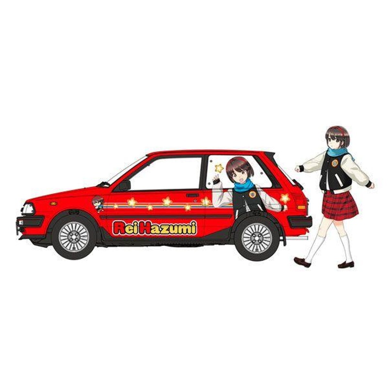 Hasegawa 1/24 Toyota Starlet EP71 Si Limited (3-door) Middle Production “Rei Hazumi” w/Figure Plastic Model