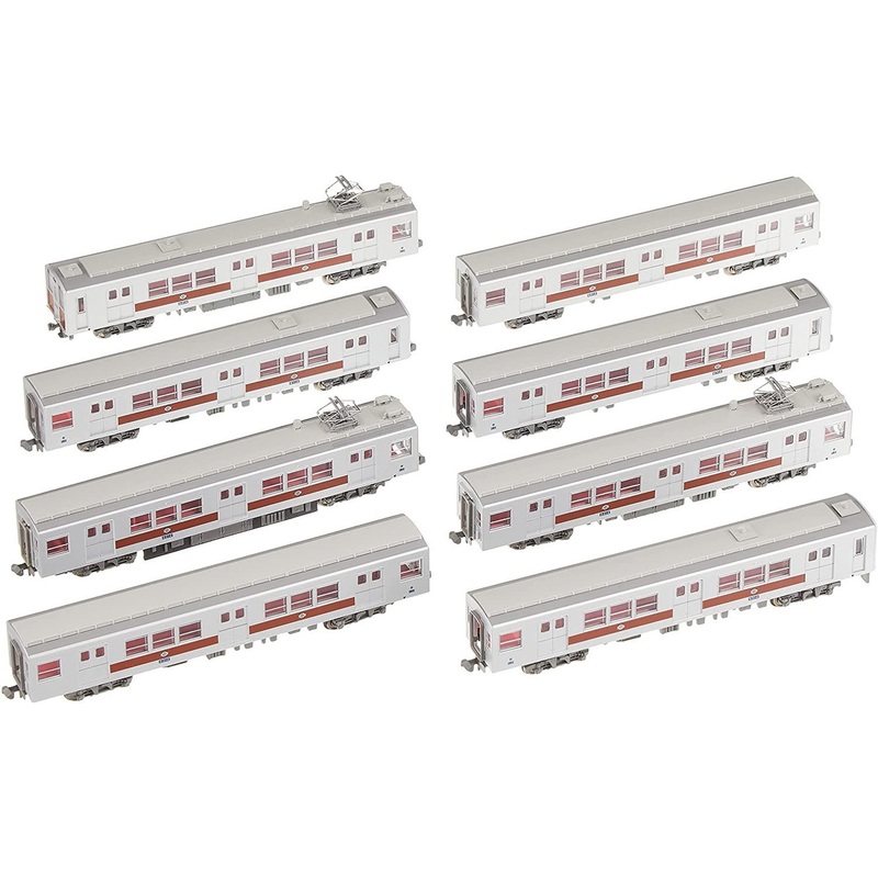 Microace A8093 Osaka City Transportation Bureau Series 60 Non-cooling/Side Brown Belt 8 Cars Set (N Scale)