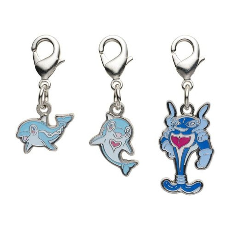 Pokemon Center Original Nationwide Pokedex Metal Charm Set / Finizen Palafin (963, 964)