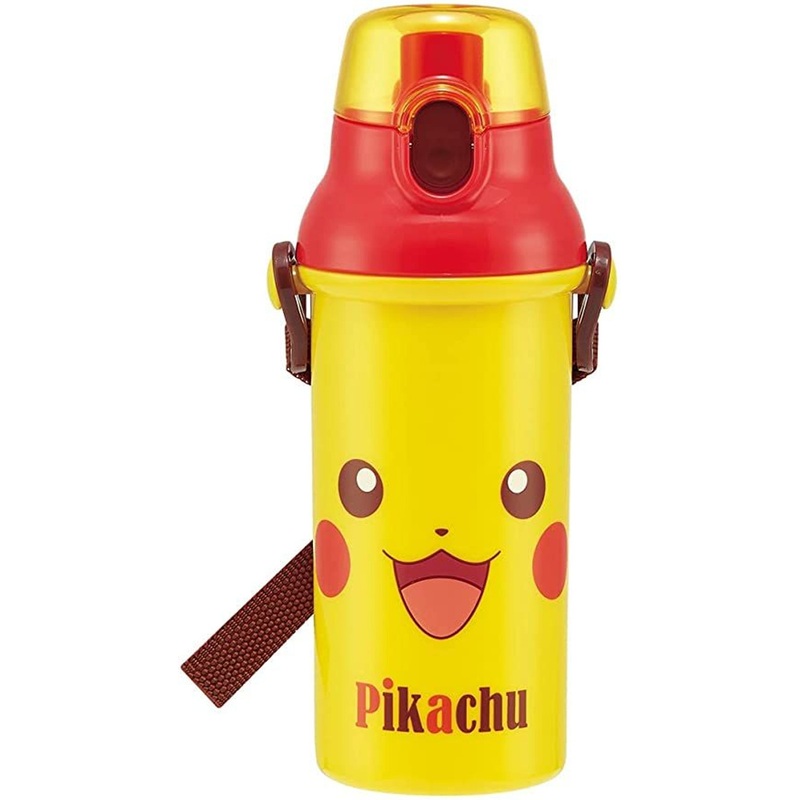 Skater Pokemon Pikachu Direct Drinking Plastic Bottle