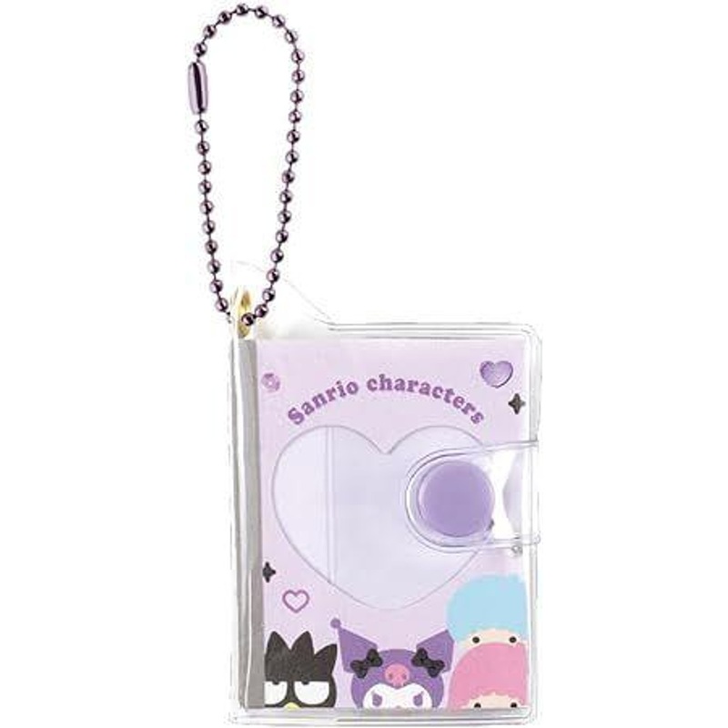 T’s Factory Sanrio Mini Notebook Keychain with Photo Window – Purple