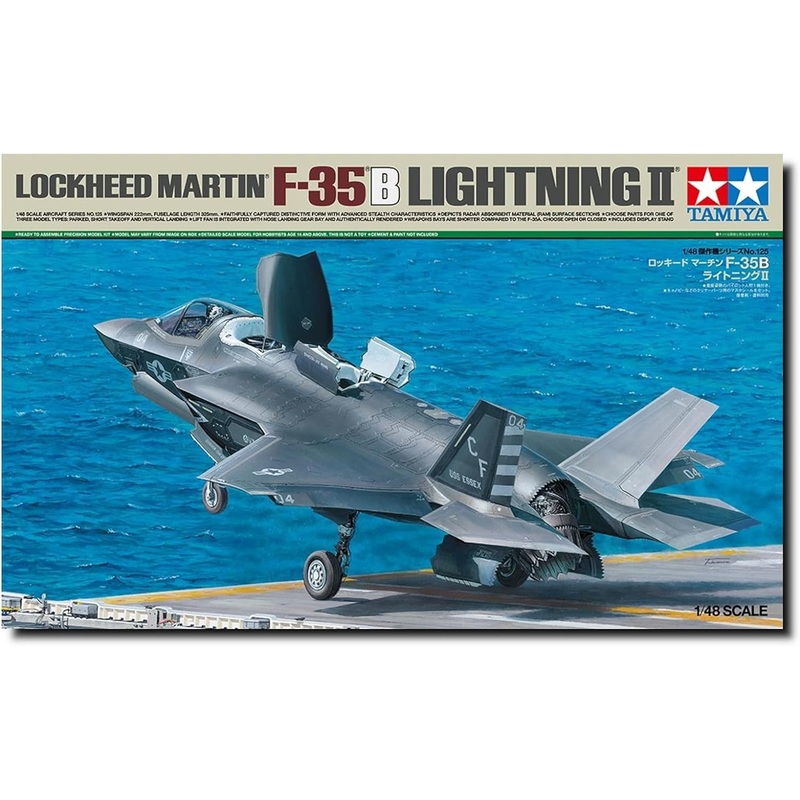Tamiya 61125 1/48 Lockheed Martin F-35B Lightning II Plastic Model