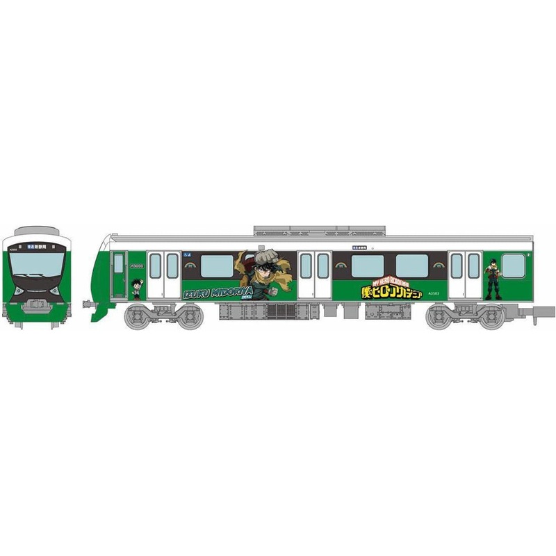 Tomytec My Hero Academia x Shizuoka Railway ‘Izuku Midoriya’ Display Model (N scale)