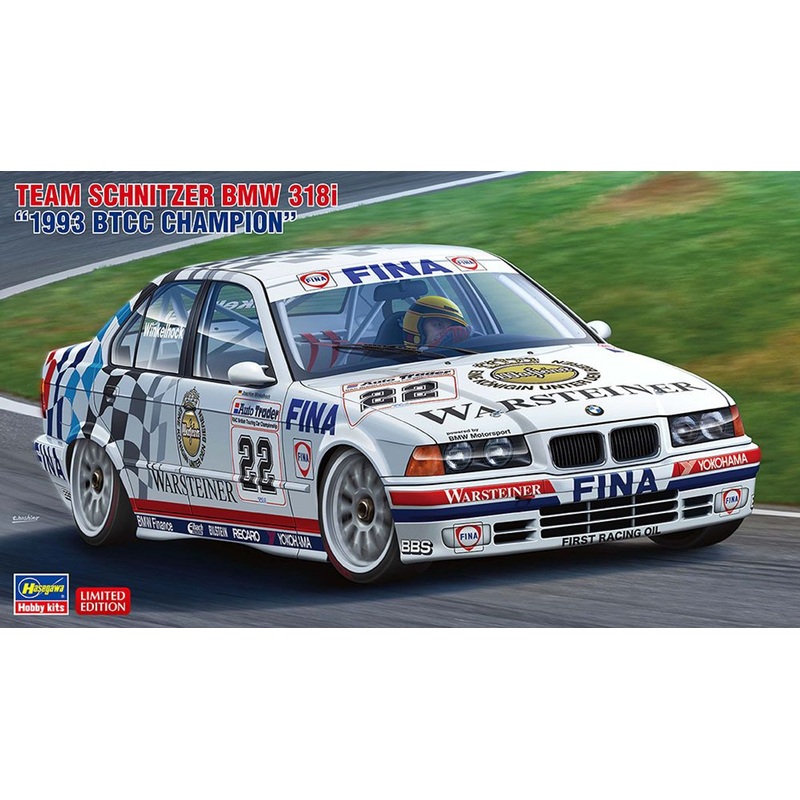 Hasegawa 1/24 Team Schnitzer BMW 318i 1993 BTCC Champion Plastic Model