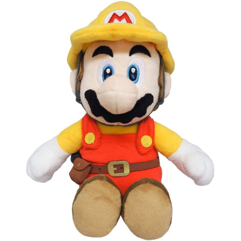 San-ei Super Mario Maker 2 Plush Doll Builder Mario (S)