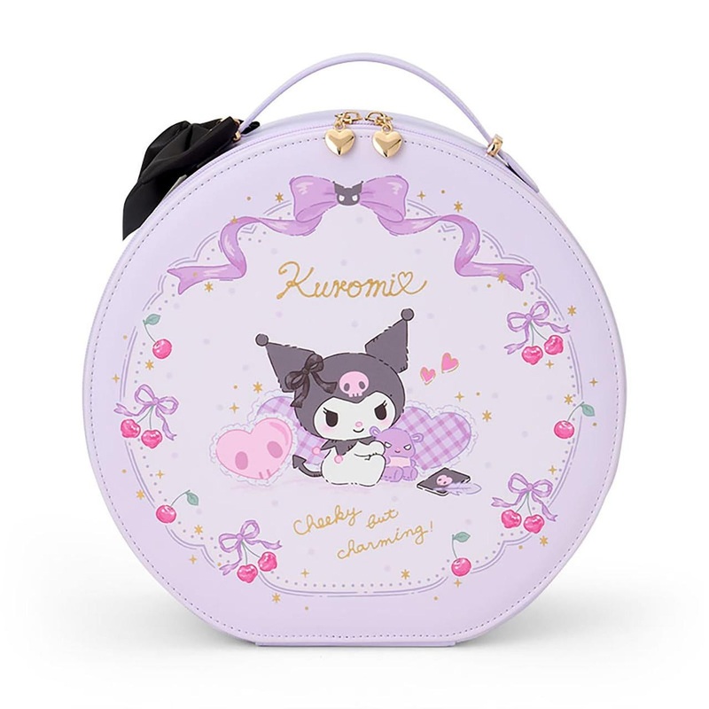 Sanrio Kuromi Makeup Box Kuromi Cosmetics Storage Includes Handle and Mirror Gift 129704