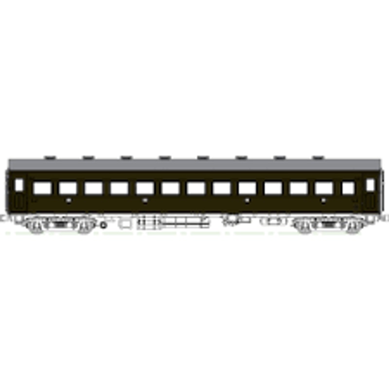 Tramway TW61-01A JNR Passenger Car OHA61 Grape No.1 (HO scale)