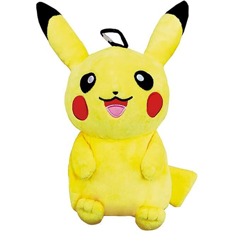 Unique730 Pokemon Plush Pouch with Carabiner Pikachu