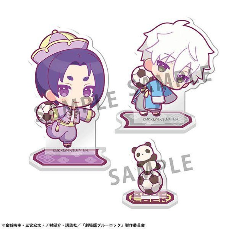 MegaHouse Acrylic Stand Buddy Colle BLUELOCK -Episode Nagi- ver.A: Seishiro Nagi & Reo Mikage w/Panda