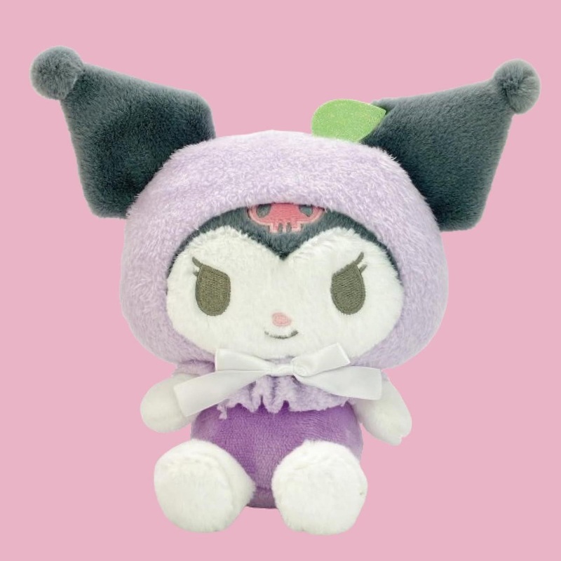Nakajima Sanrio Pastel Fruits Cape Plush Toy S Kuromi