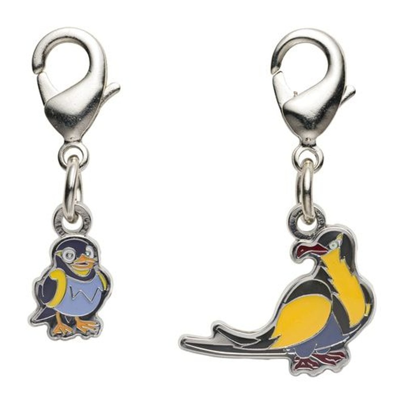 Pokemon Center Original Nationwide Pokedex Metal Charm Set / Wattrel Kilowattrel (940, 941)