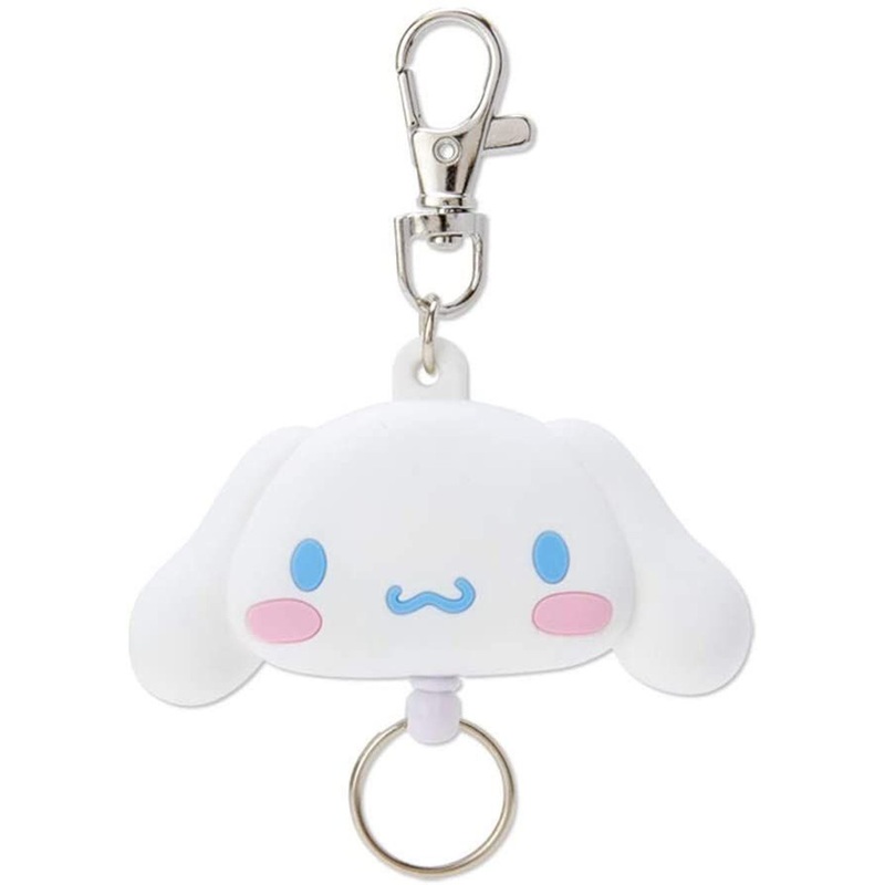 Sanrio Face Shaped Reel Keychain Cinnamoroll