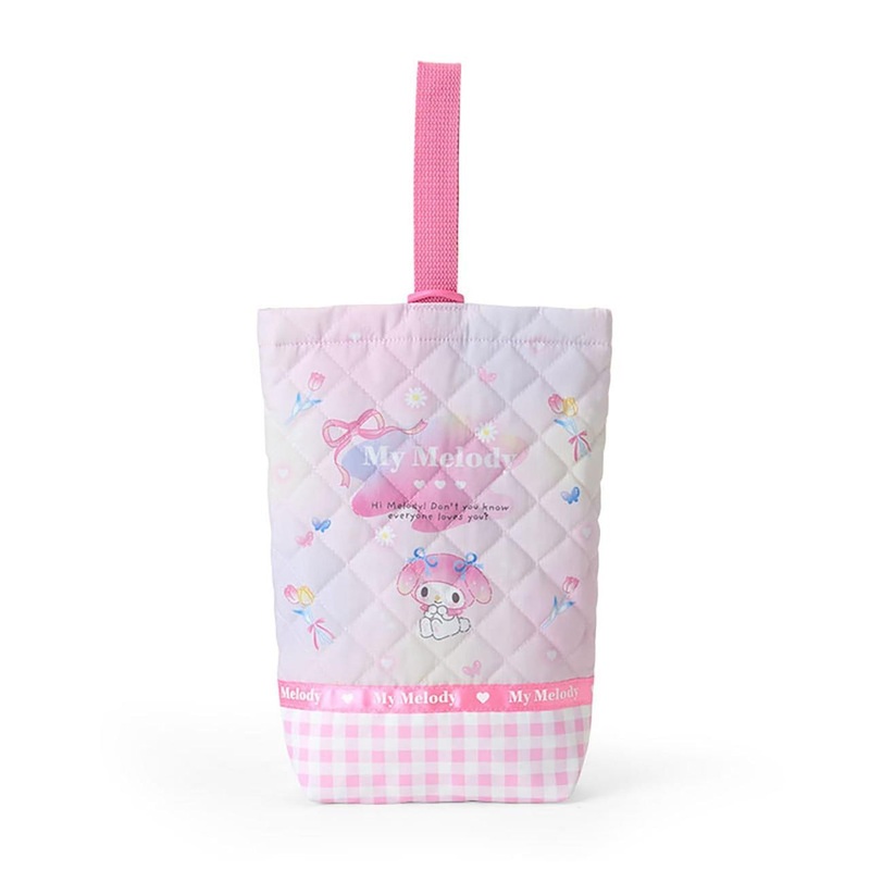 Sanrio My Melody Quilted Shoes Bag Children Indoor Shoe Holder With Name Space