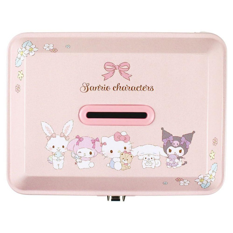 T’s Factory Sanrio Locked Tin Bank Fluffy Plush Hug