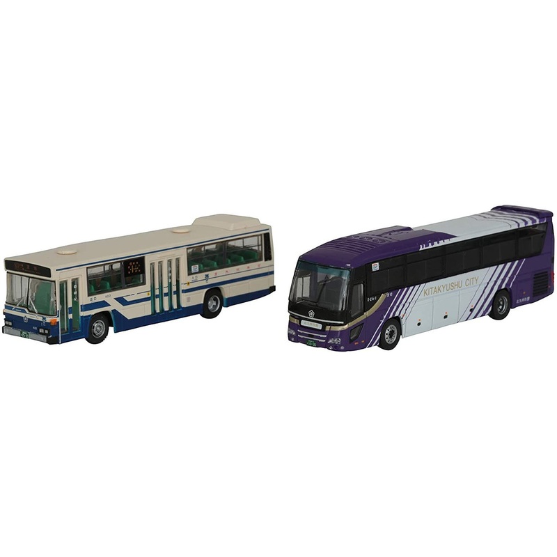 Tomytec The Bus Collection Kitakyushu City Transportation Bureau Municipal Bus 90th Anniversary 2 Bus Set (N scale)