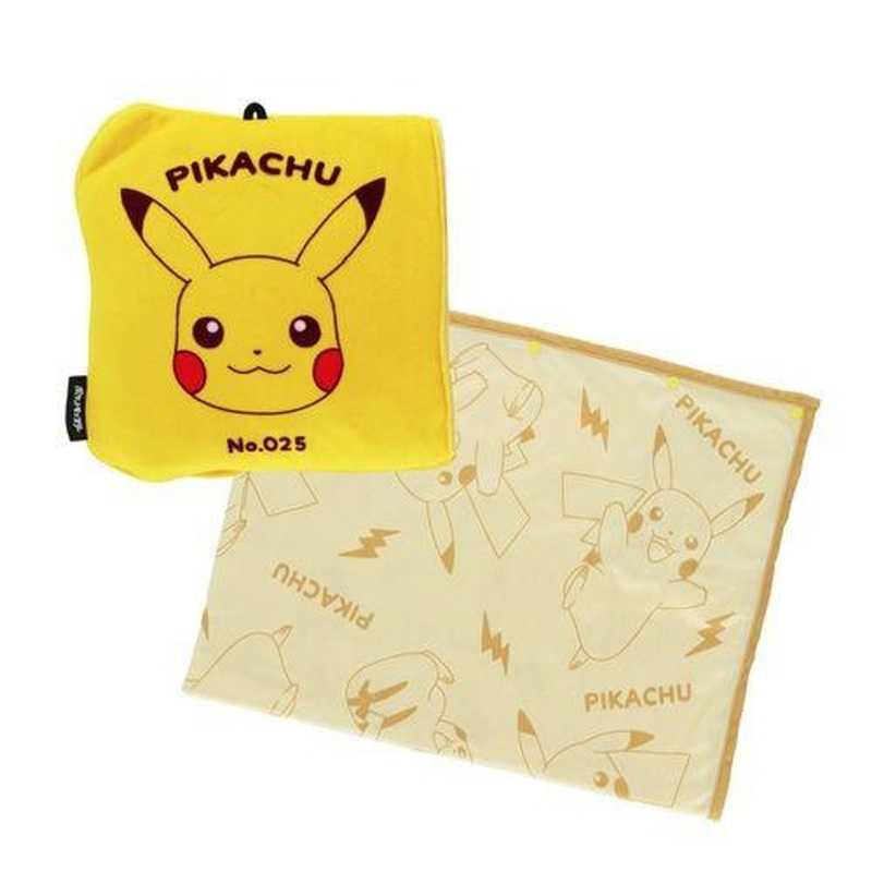 Pokemon Center Original Packable Travel Blanket Pikachu
