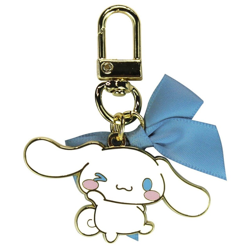 T’s Factory Sanrio Ribbon Metal Keychain Cinnamoroll